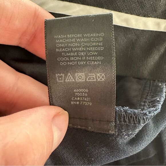 Ann Taylor Curvy Fit Classic Dark Navy Trousers Size 4 Tall Professional Career - Picture 10 of 15